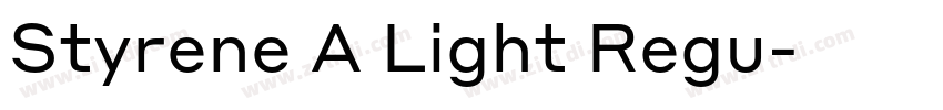Styrene A Light Regu字体转换